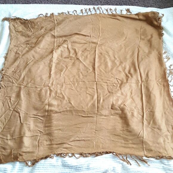 Camel Square Scarf Soft - Picture 1 of 7